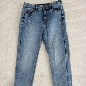 Desigual Cropped Distressed Jeans
